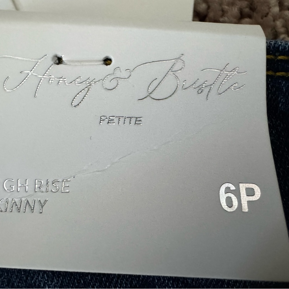 Petite Women's Dark Blue Ankle Jeans - Picture 5 of 5